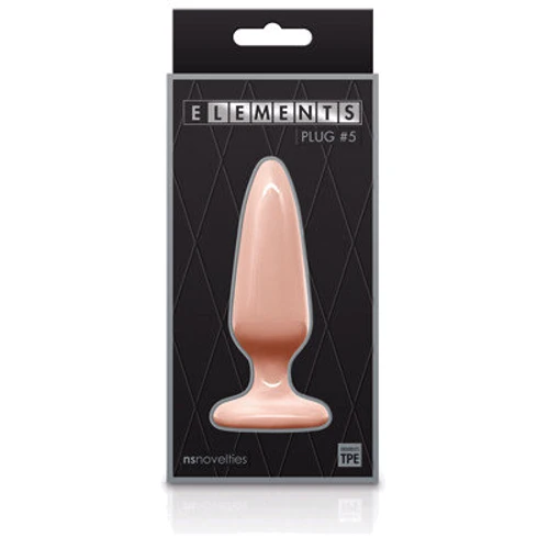 Ns Novelties Elements Plug №5 - Класична анальна пробка (тілесний): Для кого унісекс