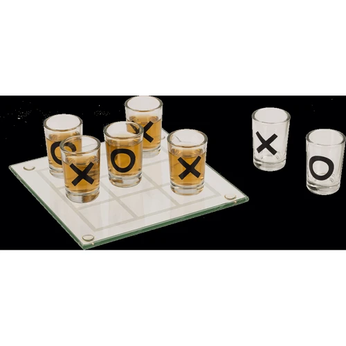 Набір склянок Drinking Game Tic Tac Toe, 9 шт. фото 3