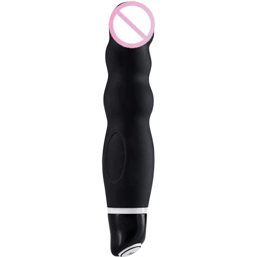 Волнистый мини вибратор My Favorite Mini Ribbed Vibe, 12х3 см, черный