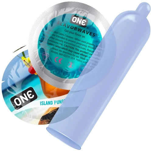 Презерватив ONE FlavorWaves Island Punch, 1 шт: Текстура Гладкие
