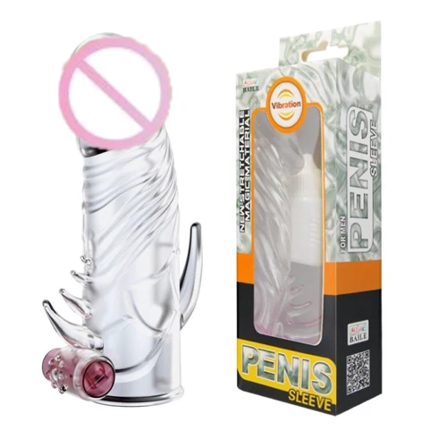Насадка-презерватив Penis Sleeve с вибрацией, BI-010045Z-2: Наличие вибрации Есть