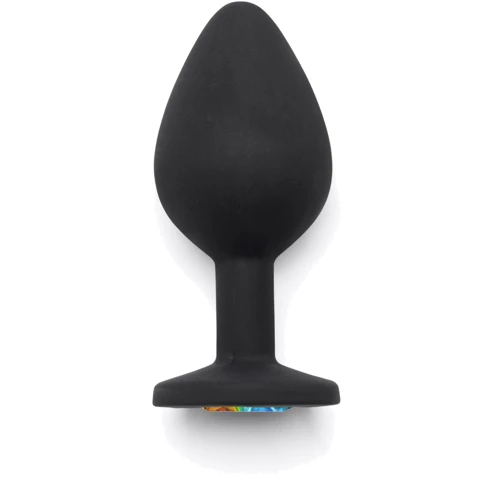 Анальная пробка с радужным кристаллом Toy Joy Rainbow Booty Jewel Medium: Для кого Унисекс