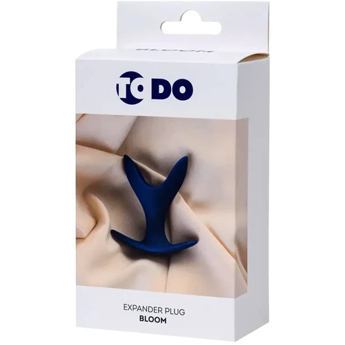 Анальна пробка з розширенням ToDo By Toyfa Bloom (синій), 8,5 см, ø 4,5 см: Матеріал Силикон