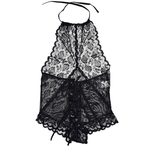 Тедді NDS 0183-2 Вlack (S, M, L) (14670): Декор Шнуровка, Кружево