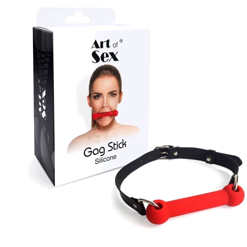Кляп Art of Sex - Gag Stick Silicon, красный: Для кого Унисекс