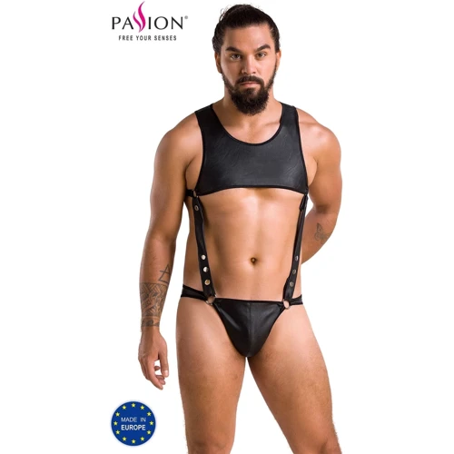 Спокусливий боді Passion 056 BODY ADAM black L/XL: Матеріал Полиуретан