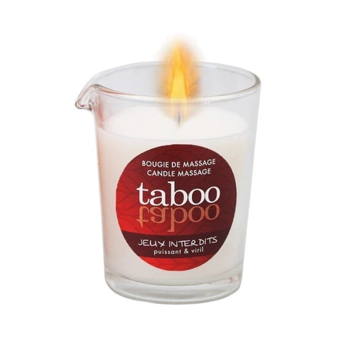 Масажна свічка для чоловіків TABOO Jeux interdits, 60 гр фото 3