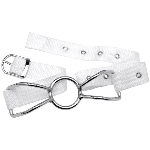 Фіксатор для рота Asylum Mouth Restraint with Metal Bit: Колір білий