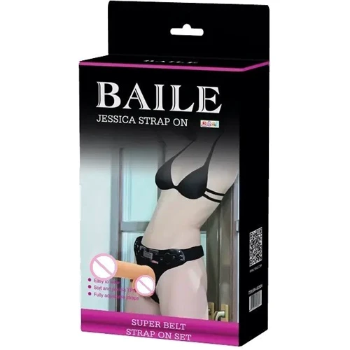 Страпон BAILE - Jessica Strap On (BW-022024): Длина, см 18.2