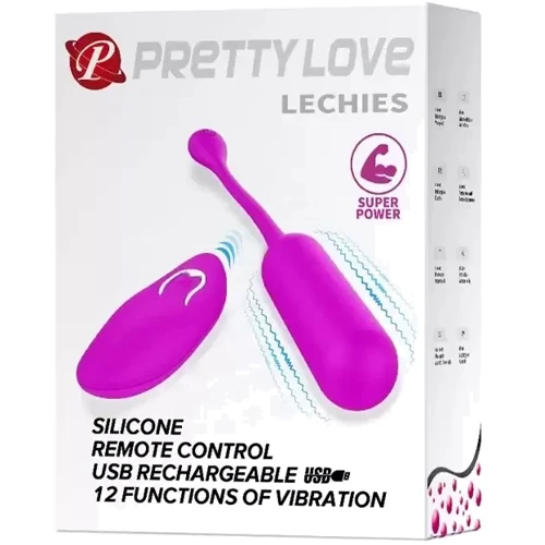 Віброяйце з дистанційним керуванням PrettyLove - Lechies, BI-014867W: Тип управління На дистанционном управлении