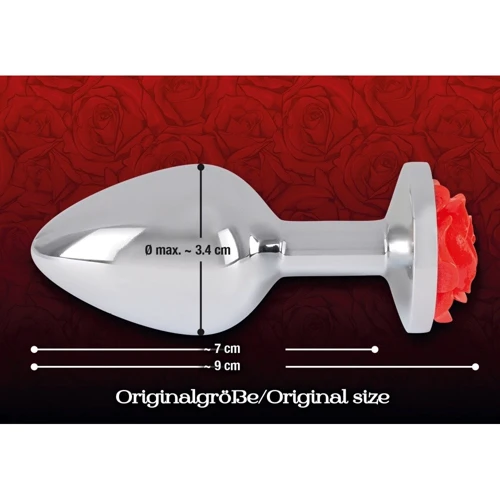 Анальная пробка You2Toys - Rose Butt Plug: Материал Медицинский металл