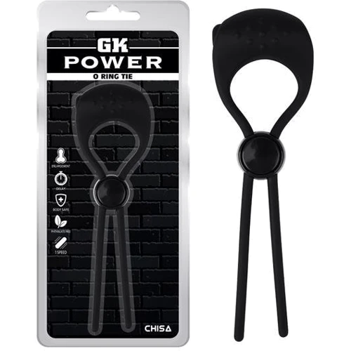 Виброкольцо CHISA GK Power O Ring Tie: Цвет черный