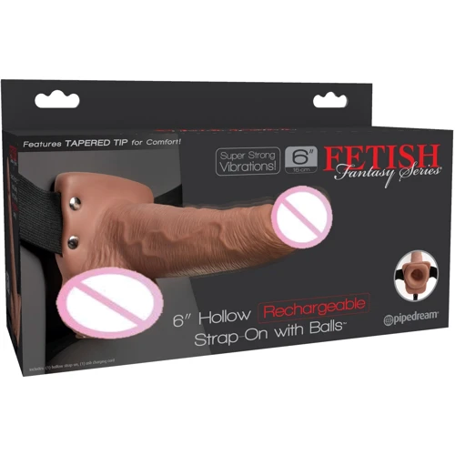 Порожній страпон Pipedream 6inch Hollow Recharge Strap On, 14х4,5 см: Для кого унісекс
