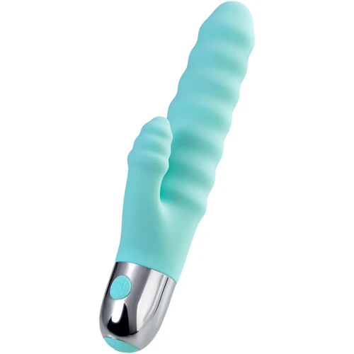 Рельефный вибратор с клиторальной стимуляцией Toyfa Flovetta Flax