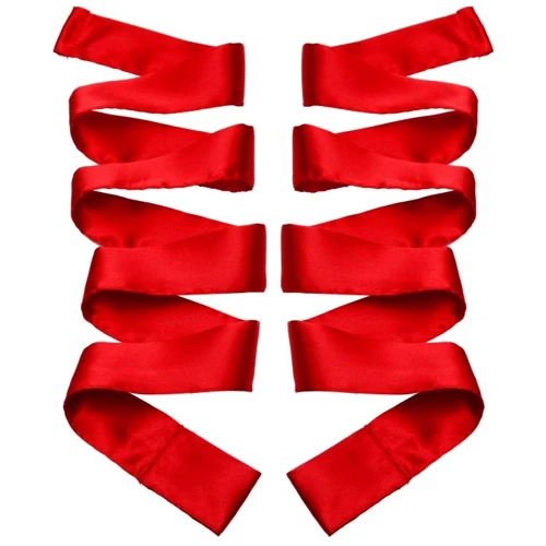 Атласные ленты для фиксации GreyGasms Scarlet Red Satin Sash Set