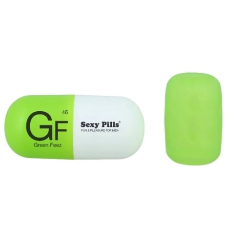 Мастурбатор Love To Love SEXY PILLS GREEN FEEZ: Материал TPE (термопластичный эластомер)