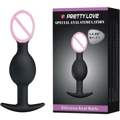 Анальные шарики BLACK PRETTY LOVE, BI-040035