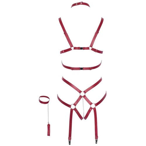 Боди-портупея Orion Bad Kitty Bondage Body Red (2493225): Материал Полиэстер