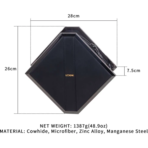 Сумка LOCKINK Mysterious Square Kink Bag - Black фото 6