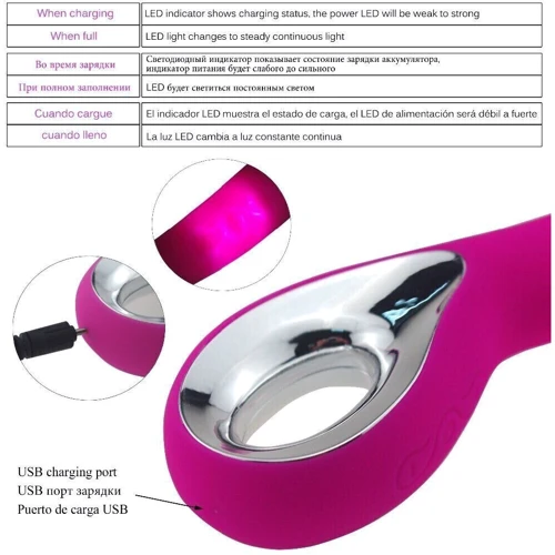 Вибромассажер для точки G Boss Series - Wibrator G-spot, PINK фото 10