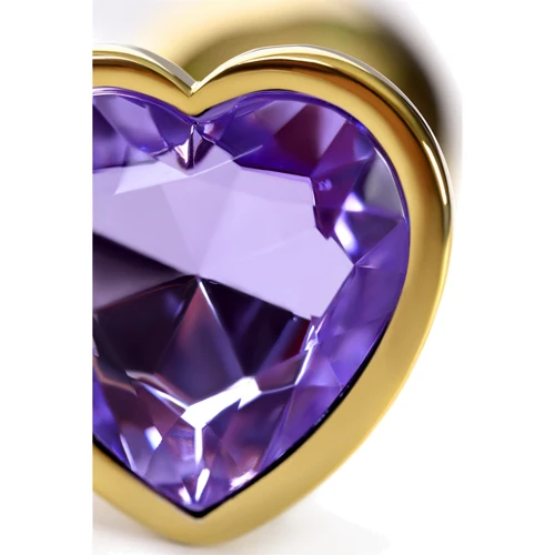Анальная пробка с кристаллом Metal By Toyfa Gold anal plug amethyst: Для кого Унисекс