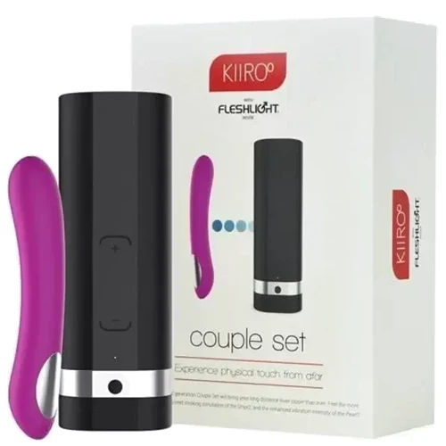 Интерактивный набор мастурбатор + стимулятор точки G Kiiroo Onyx+ and Pearl 2 Couple Set Purple: Тип Вагина
