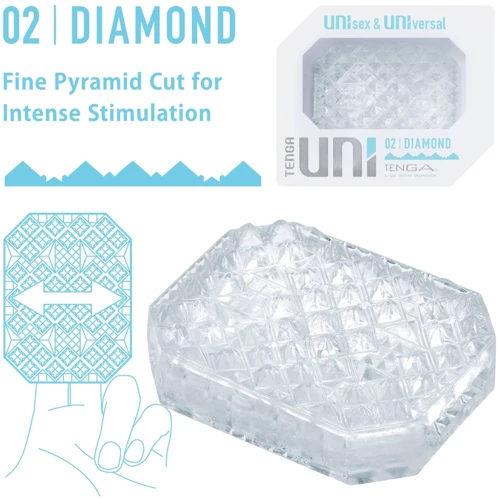 Стимулятор для ерогенних зон Tenga UNI Diamond: Матеріал TPE (термопластичный эластомер)