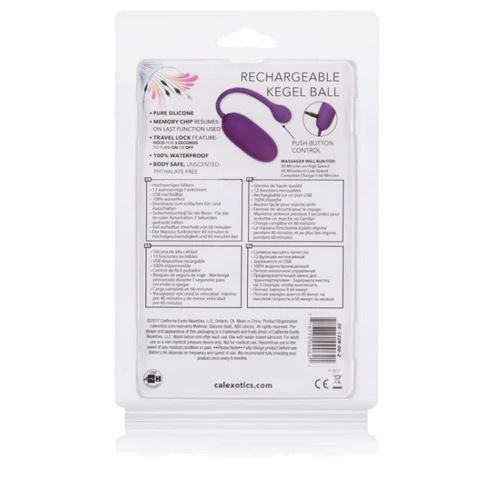 CalExotics Rechargeable Kegel Ball Starter перезаряжаемое виброяйцо, 7.7x3.25 см: Назначение Анальные