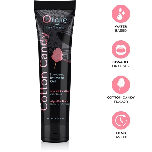 Лубрикант на водній основі Orgie Lube Tube Cotton Candy, 100 мл, зі смаком та ароматом солодкої вати: Тип Оральні