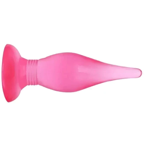 Анальная пробка на присоске Butt plug, BI-017006 Pink: Наличие вибрации Нет