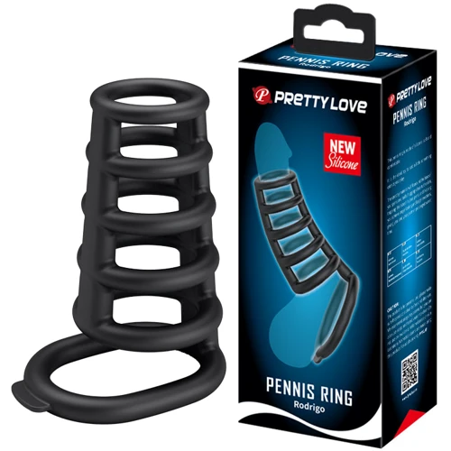 Стимулирующая ажурная насадка PRETTY LOVE Penis Ring Rodrigo, BI-210225