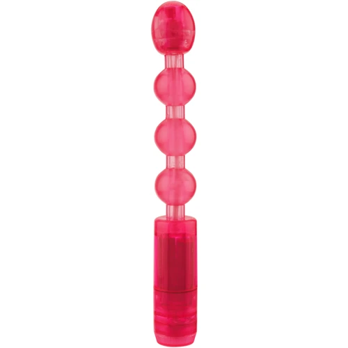 Анальный вибратор Anal Beads, 13.5x3 см, розовый