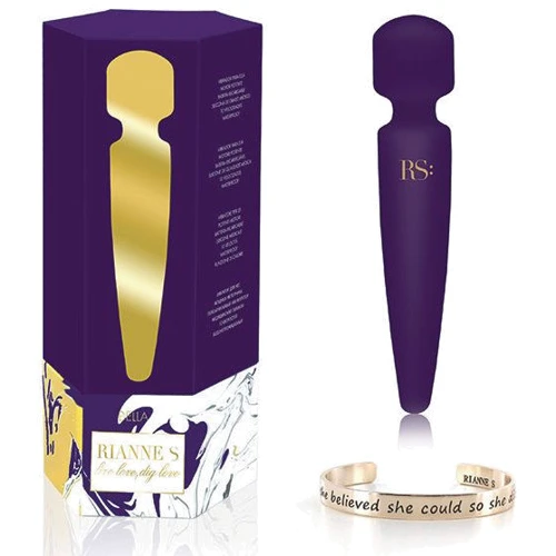 Вибромассажер Rianne S: Bella Mini Wand Purple: Длина, см 20