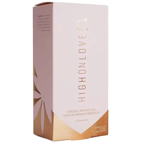 Масажне масло HighOnLove Massage Oil - Decadent White Chocolate (120 мл): Особливості с ароматом, со вкусом, съедобное