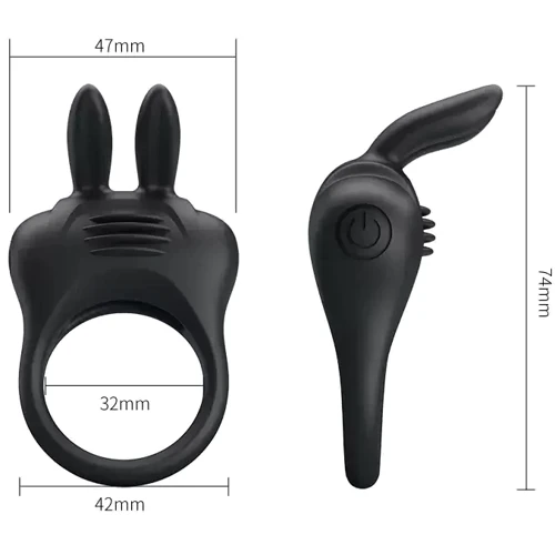 Кільце ерекційне серії Pretty - DAVION Silicone Vibration, BI-210264 фото 7