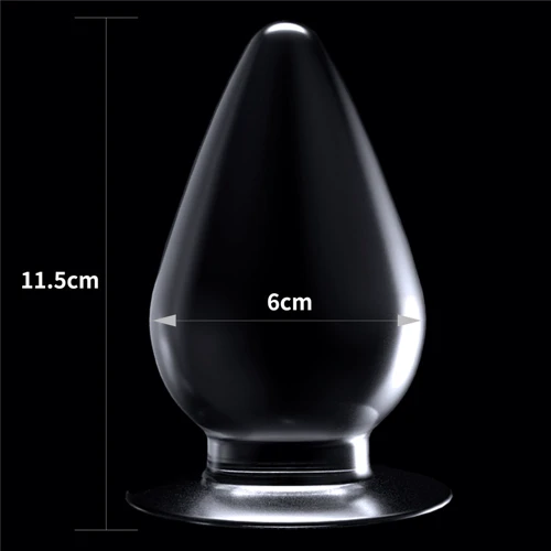 Анальная пробка LoveToy Flawless Clear Anal Plug 4.5'' фото 6