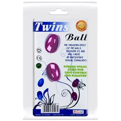Анальные шарики LYBAILE Baile - Twins Ball (BI-014036-2): Наличие вибрации Нет