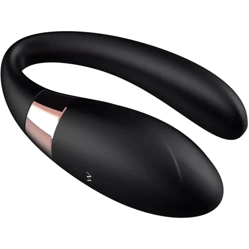Вібромасажер для пар з пультом дистанційного керування - Boss Series V-Vibe Black USB 7 Function, BS6200003 фото 7