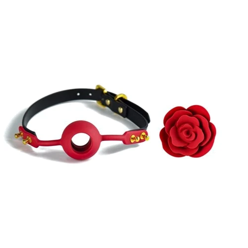 Розкішний кляп у вигляді троянди Zalo - Rose Ball Gag: Для кого унісекс