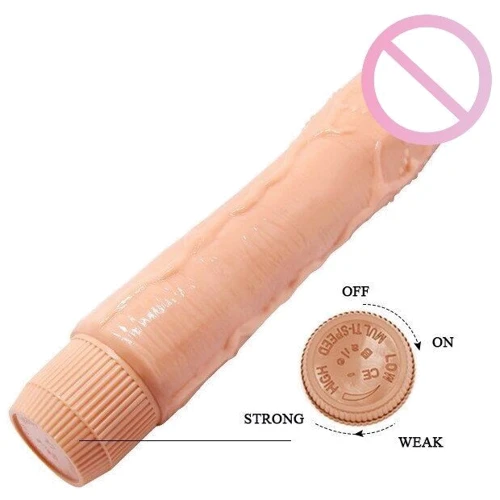 Вібратор реаліст BARBARA 9.5'' Dybbuk MULTI-SPEED VIBRATOR, BW-001071R: Тип і форма У вигляді члена