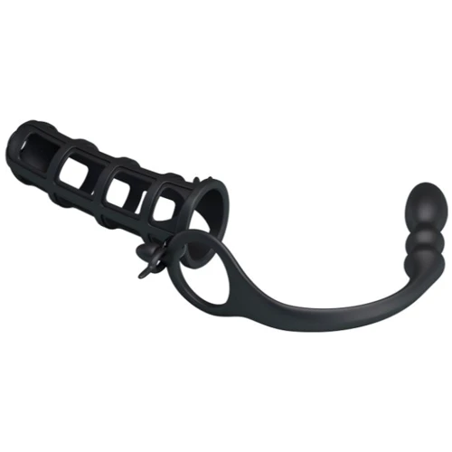 Насадка на член LYBAILE Pretty Love Hercules Penis Sheath Black: Наявність вібрації Нет