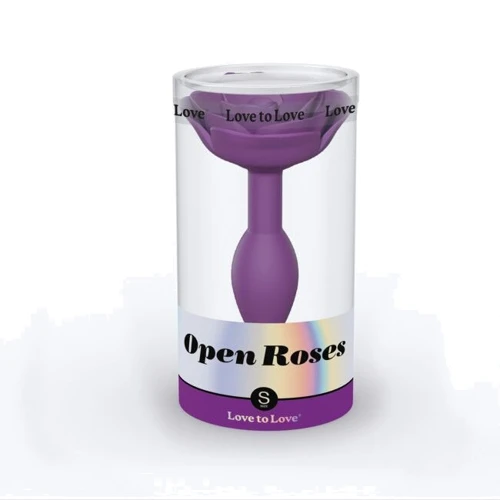 Силиконовая анальная пробка Love To Love OPEN ROSES S SIZE - PURPLE RAIN: Материал Силикон