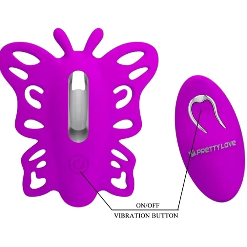 Мультифункциональный вибростимулятор с ДУ Pretty Love Katherine Violet, BI-014849W: Тип управления На дистанционном управлении