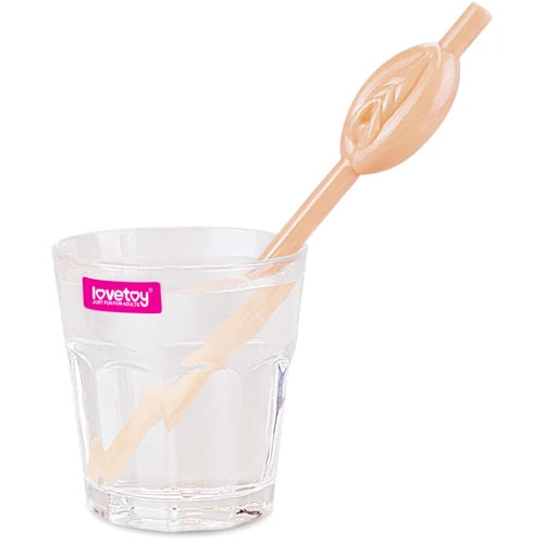 Трубочки LoveToy Original Pussy Straws Flesh, 9 шт фото 4
