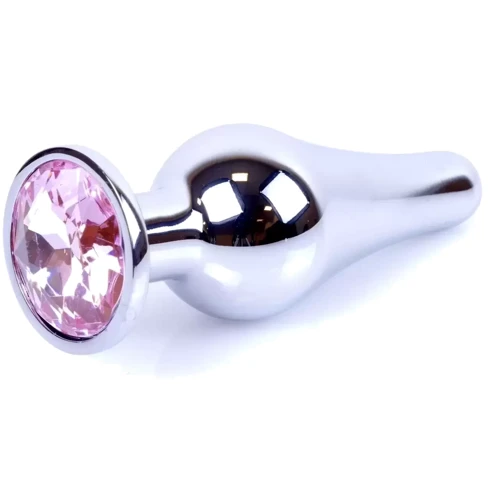 Анальная пробка с кристаллом BOSS of TOYS Boss Series - Jewellery Silver BUTT PLUG Rose, BS6400072 фото 6