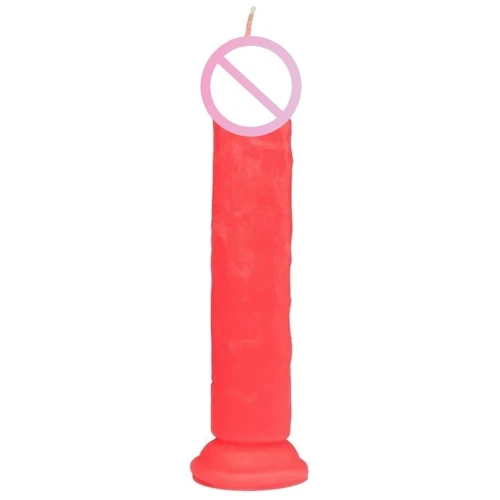 Свічка LOVE FLAME - Dildo Roma Red Fluor, CPS03-RED