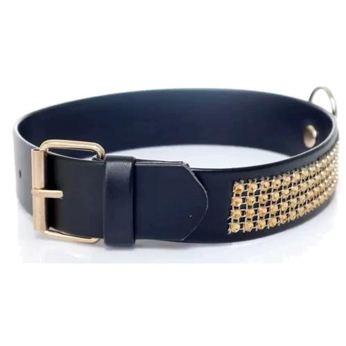 Ошейник с кристаллами Fetish Boss Series - Collar with crystals Gold (BS3300102): Производитель Fetish Boss Series