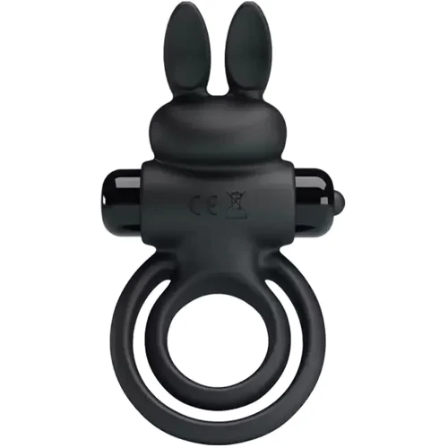 Кільце ерекційне LYBAILE Pretty Love - Vibrant penis ring III, BI-210206: Колір чорний