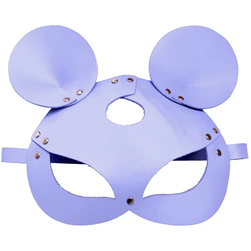 Кожаная маска мышки Art of Sex - Mouse Mask, лавандовый