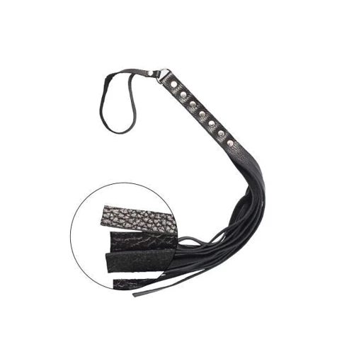 Флогер S & M Fancy Leather Floger Black